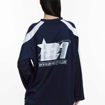 FALLETT - FOOTBALL JERSEY LONG SLEEVE (NAVY)