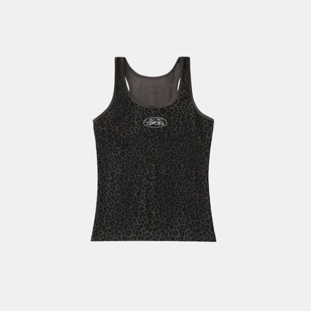 bad blood - Mystic Tank Slim Fit (Black Leopard)