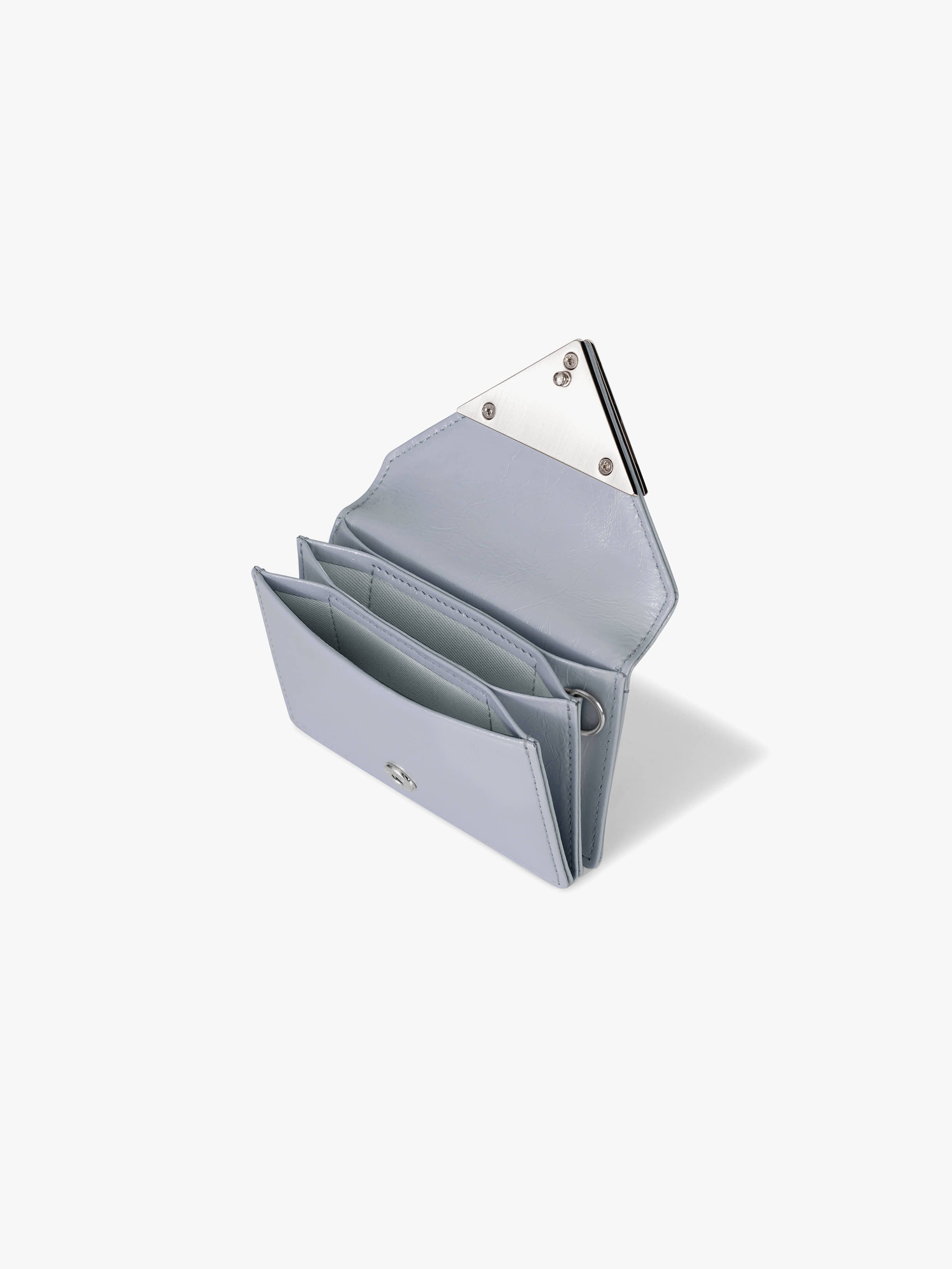 (現貨)CRINKLE TRIANGLE ACCORDION POCKET - MISTY LAVENDER