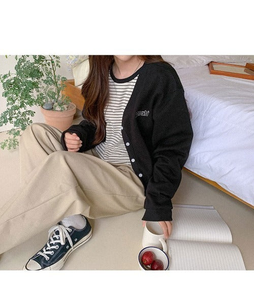 (現貨) muahmuah - cotton wide pants (beige)