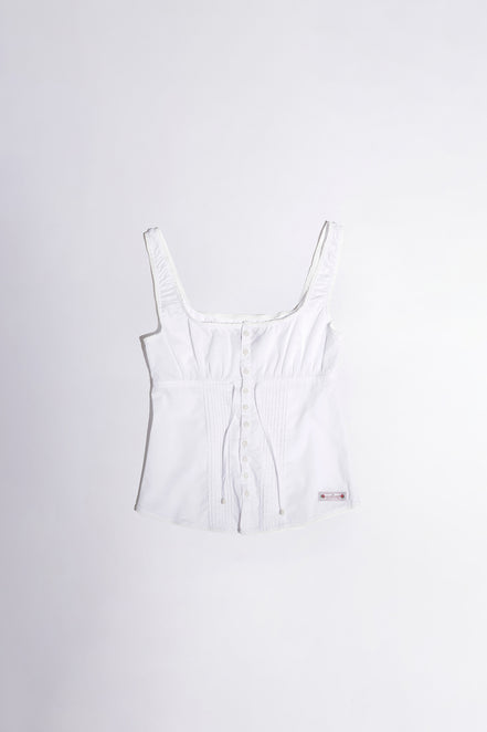 (現貨) SCULPTOR - Pintuck Lounge Sleeveless Top (White)