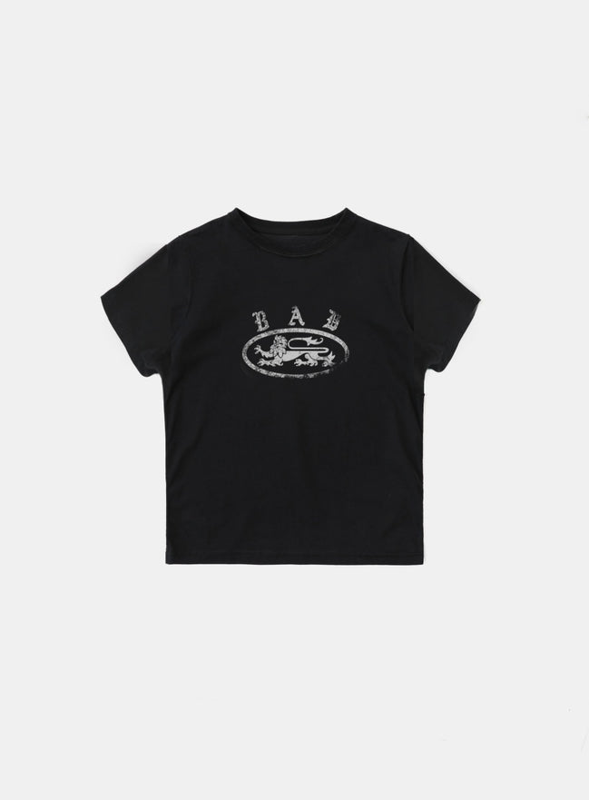 Bad Blood - crack print t-shirt (Black)