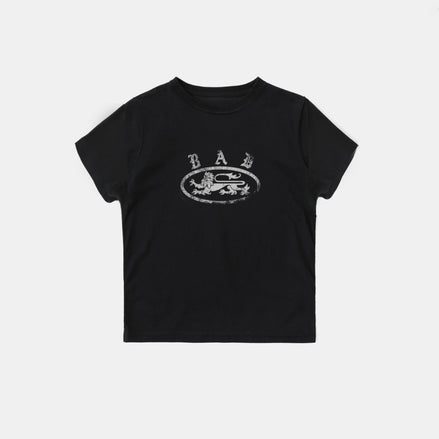Bad Blood - crack print t-shirt (Black)