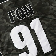 bad blood - FON V-Neck Jersey Short Sleeve (Green Camo)