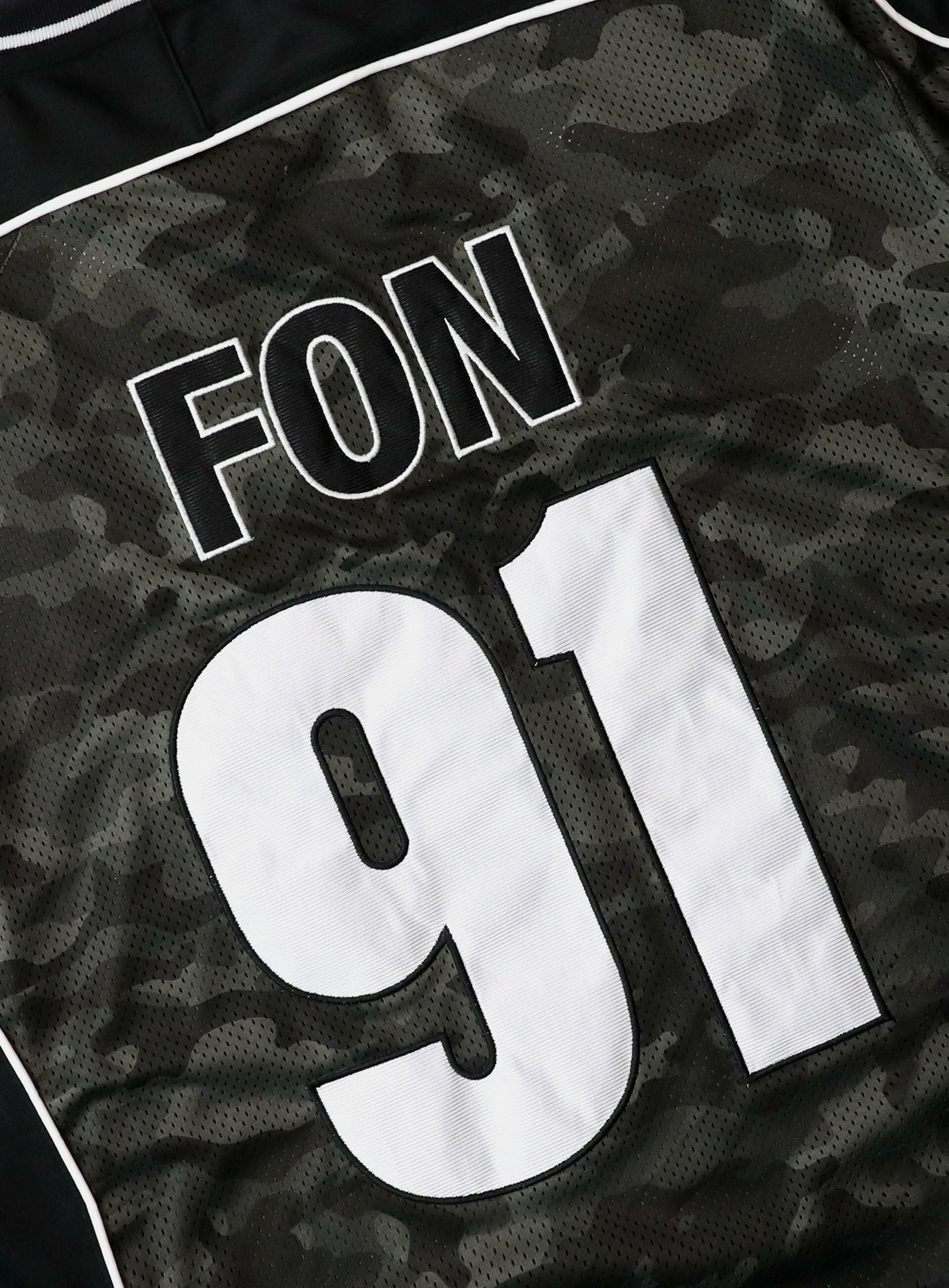 bad blood - FON V-Neck Jersey Short Sleeve (Green Camo)