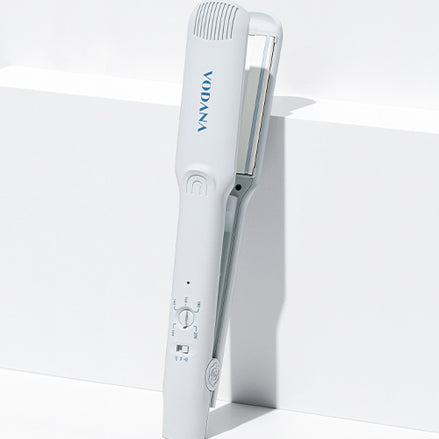 Vodana - moisture steam wide flat iron (blue grey)