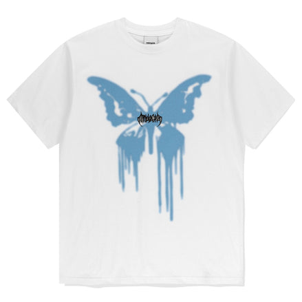 MAHAGRID - BUTTERFLY GOTH TEE (WHITE)