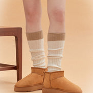 SHOOPEN - SUEDE FLEECE FLATFORM SHORT BOOTS (5 COLORS)