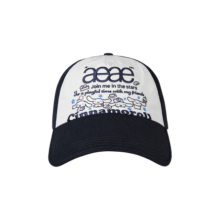(現貨) aeae x cinnamoroll - Cinnamoroll Web Logo 5 Pannel Cap (NAVY)