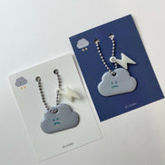 Skyfolio - grey cloud keyring