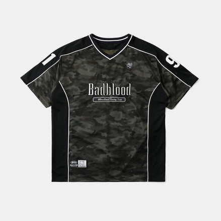 bad blood - FON V-Neck Jersey Short Sleeve (Green Camo)