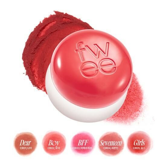 (現貨) fwee - lip & cheek blurry pudding pot (30 colors)