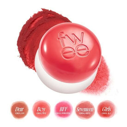 (現貨) fwee - lip & cheek blurry pudding pot (30 colors)