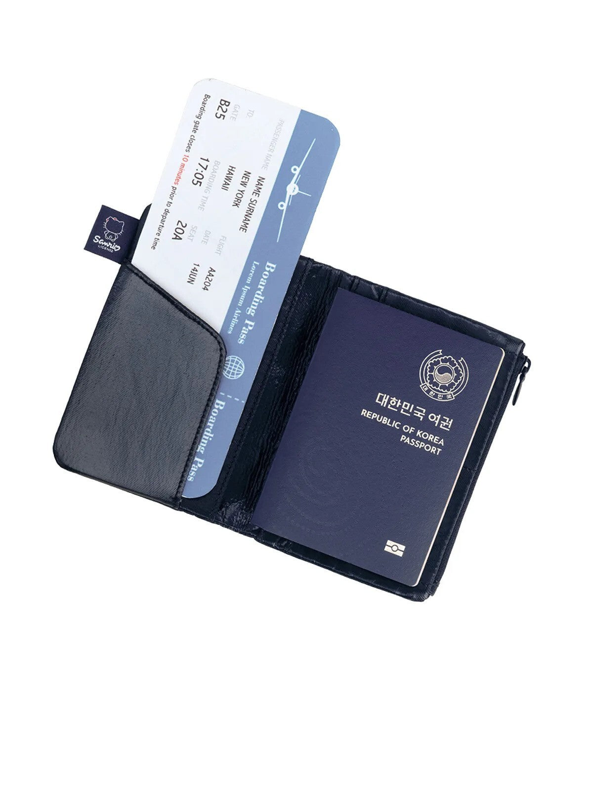 Joseph & stacey - Sleek Travel Wallet Hello Kitty Navy