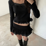 KR DOTTIE RIBBON TOP (3 COLORS)