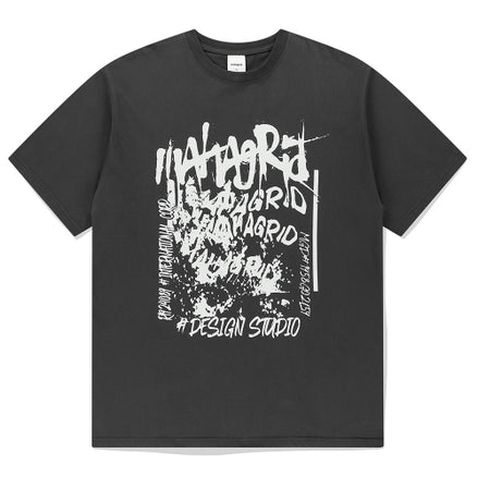 MAHAGRID - CORP TEE (CHARCOAL)