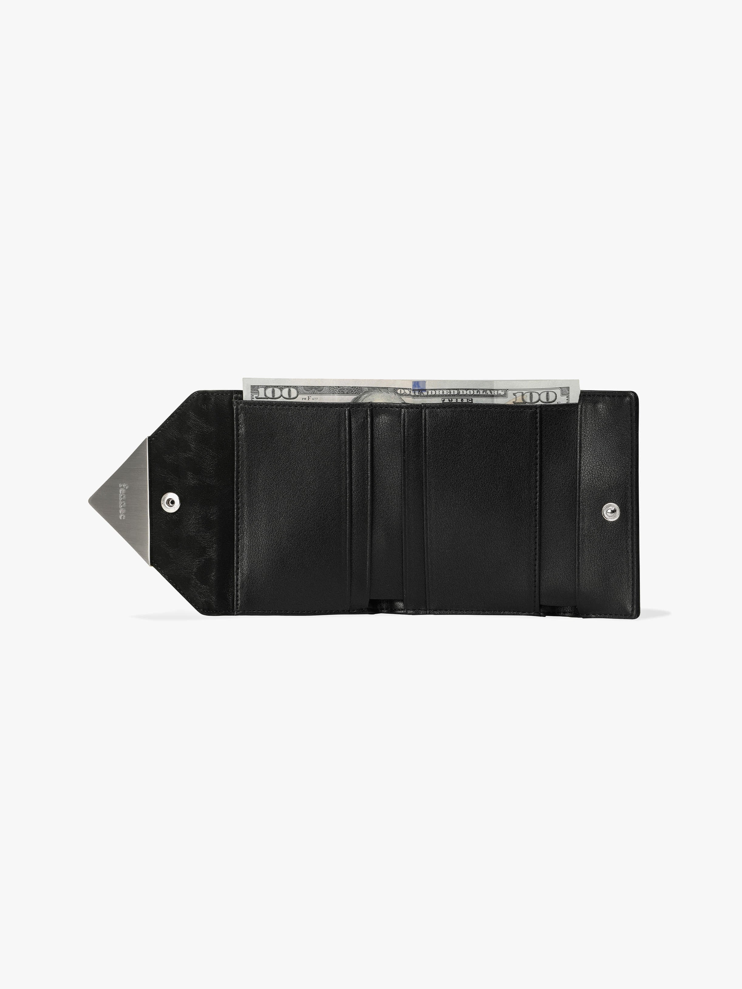 TRIANGLE DOCO WALLET (LEOPARD BLACK)