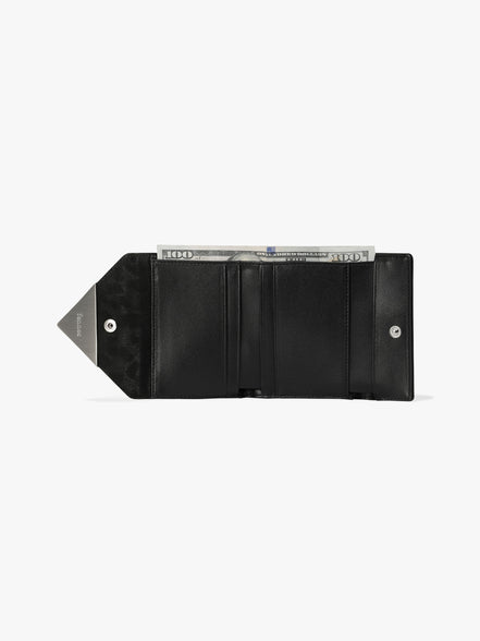 TRIANGLE DOCO WALLET (LEOPARD BLACK)