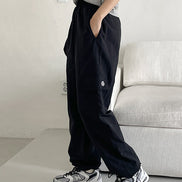 MUAHMAUH - ONE POCKET CARGO WIDE BANDING PANTS 3 COLORS