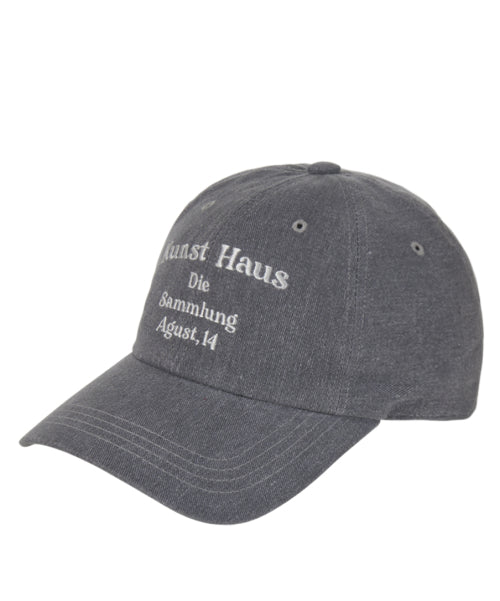 [KARINA同款] Dumaro - Pigment Washed Cotton Ball Cap (Grey Denim)