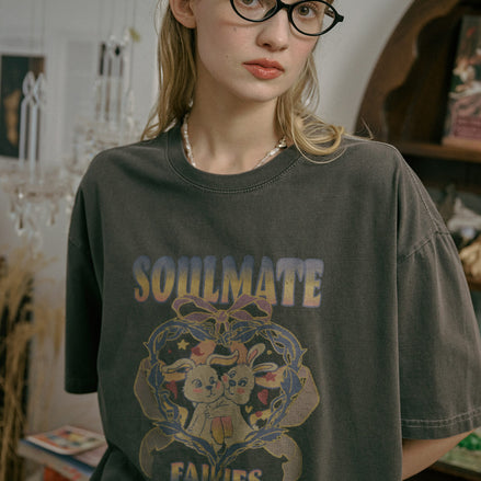 CPGN STUDIO - SOULMATE PIGMENT TSHIRT (SMOKE BLACK)