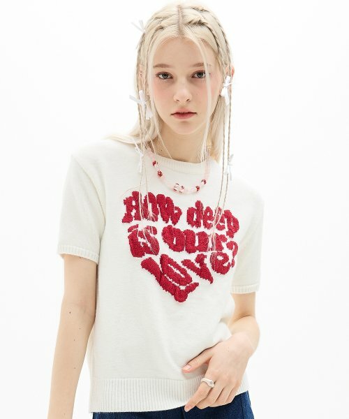 LUVISTRUE - DN BOUCLE LOVE KNIT(IVORY)