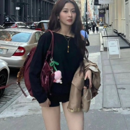 (yunjin同款) Stand Oil - Breezy Bag (Red Wine)