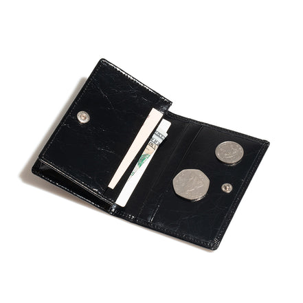 CRINKLE NAME POCKET (BLACK)