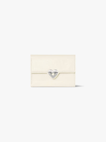 HEARTY FLAP WALLET (VANILLA)