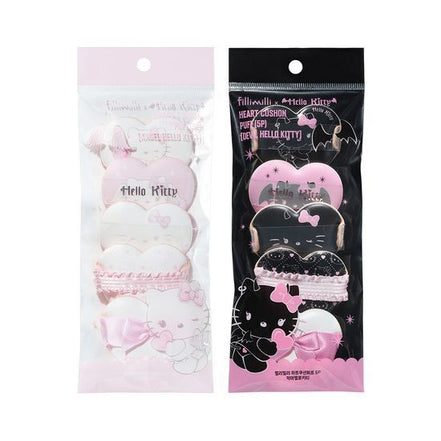 fillimilli X hello kitty - heart cushion puff 5pcs (2 colors)