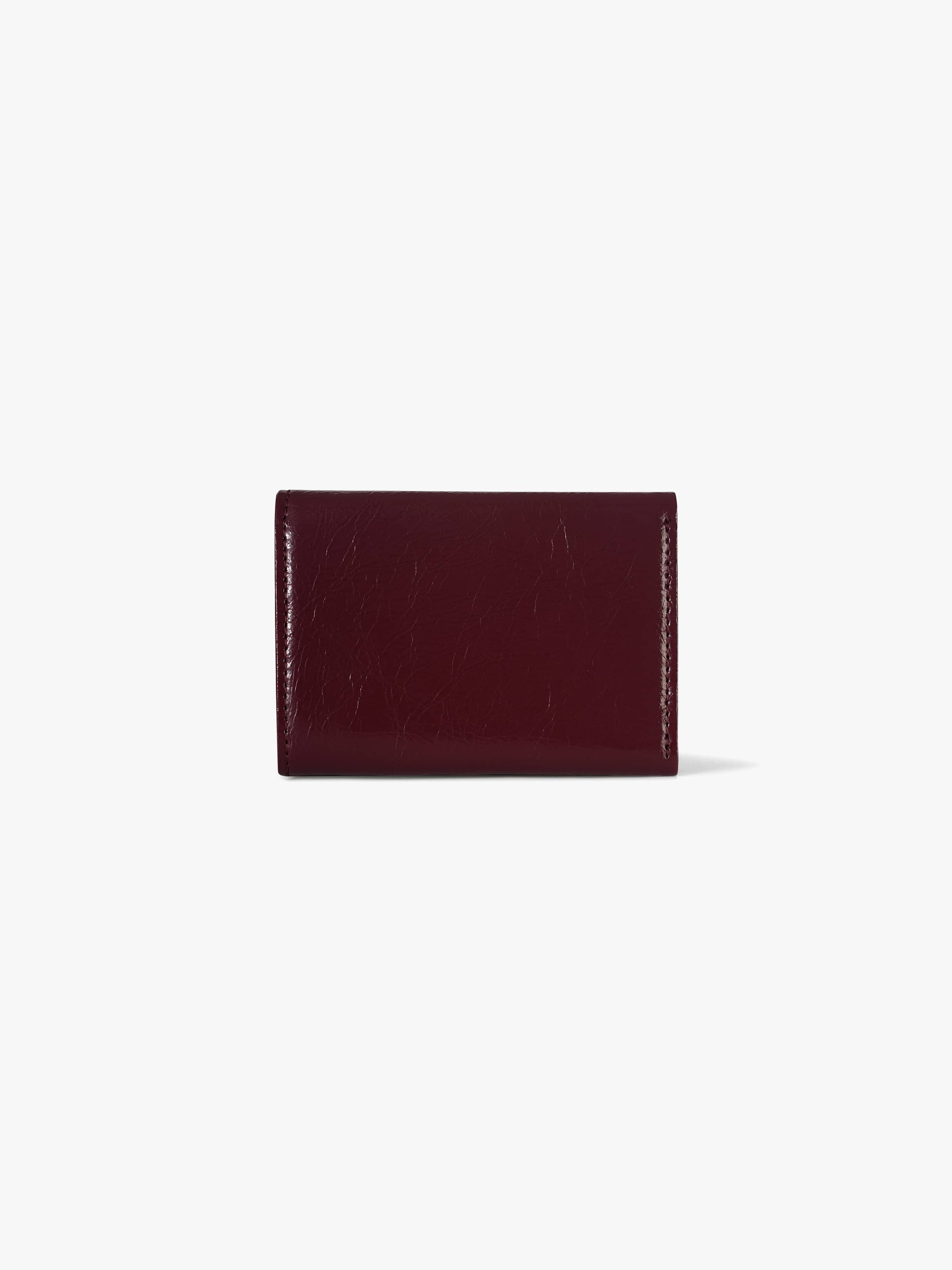 CRINKLE HALFMOON MINI WALLET (DEEP CHERRY)