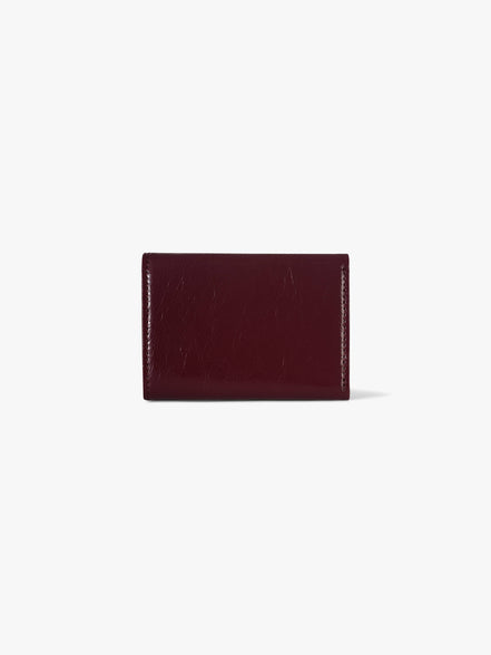 CRINKLE HALFMOON MINI WALLET (DEEP CHERRY)