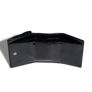 CRINKLE HALFMOON MINI WALLET (BLACK)