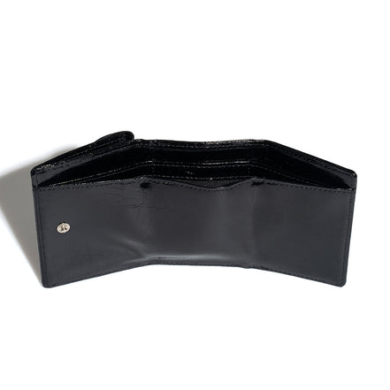 CRINKLE HALFMOON MINI WALLET (BLACK)