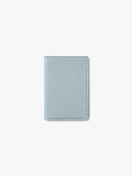 CRINKLE PASSPORT CASE (HAZE BLUE)