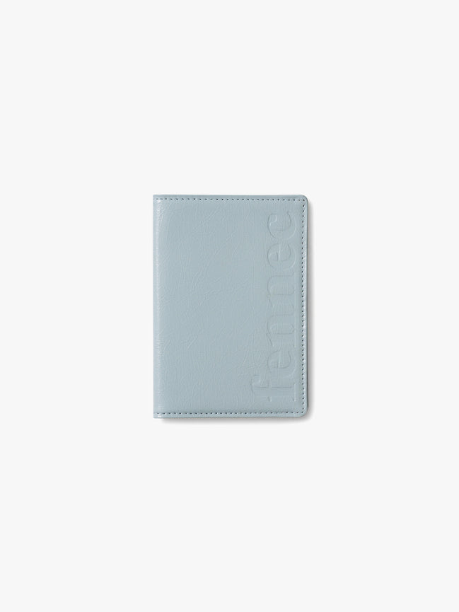 CRINKLE PASSPORT CASE (HAZE BLUE)