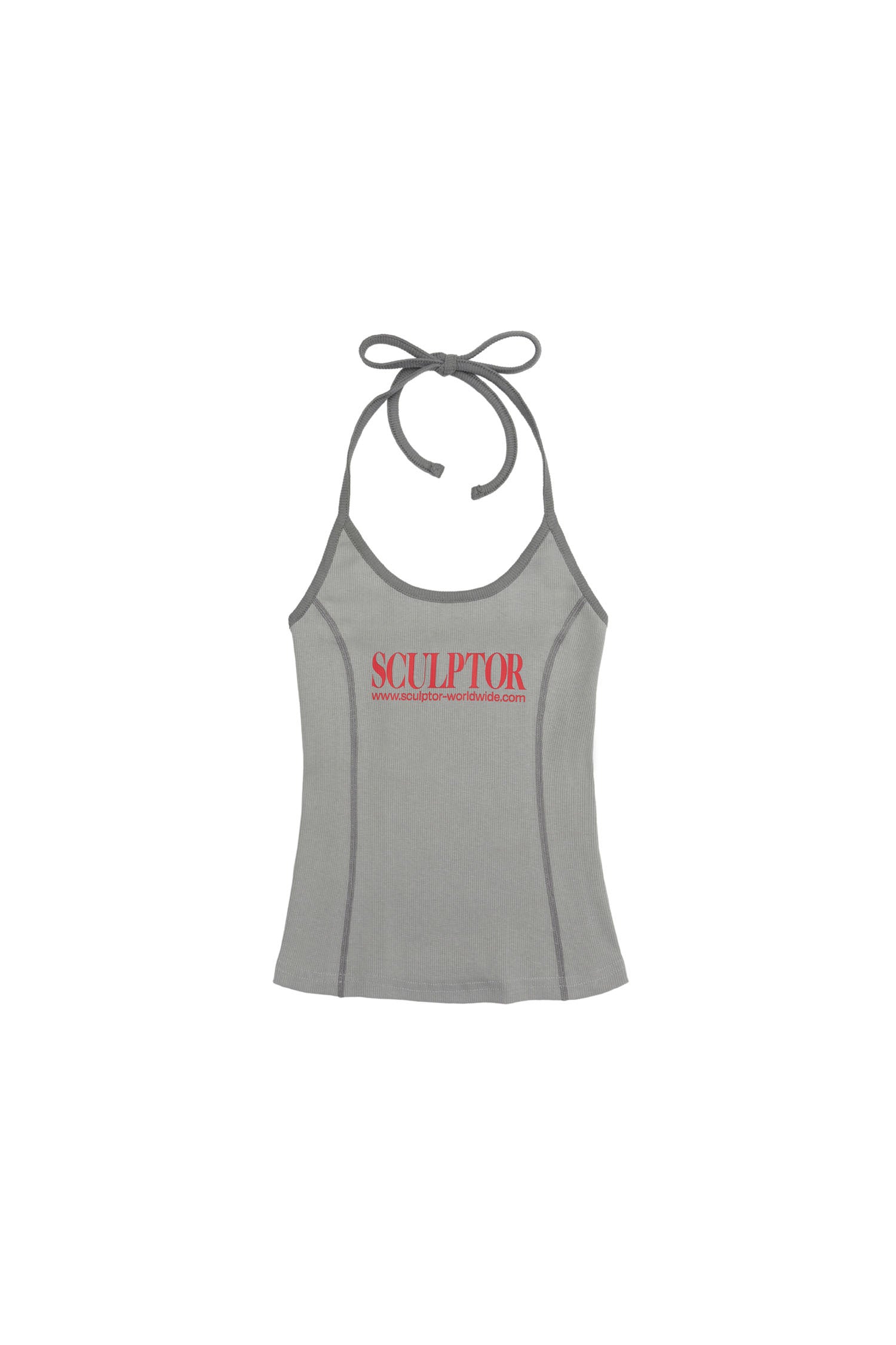 SCULPTOR - Classic Logo Halter Top (Gray)