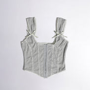 SCULPTOR - Rosy Terry Corset Top (White)