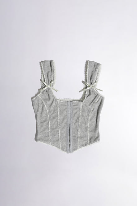 SCULPTOR - Rosy Terry Corset Top (White)