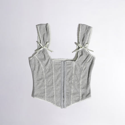 SCULPTOR - Rosy Terry Corset Top (White)