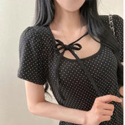 KR DOT RIBBON TEE (3 COLORS)