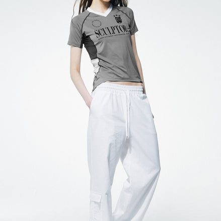 SCULPTOR - Sports Jersey Tee (Gray) [GIDLE MIYEON同款]