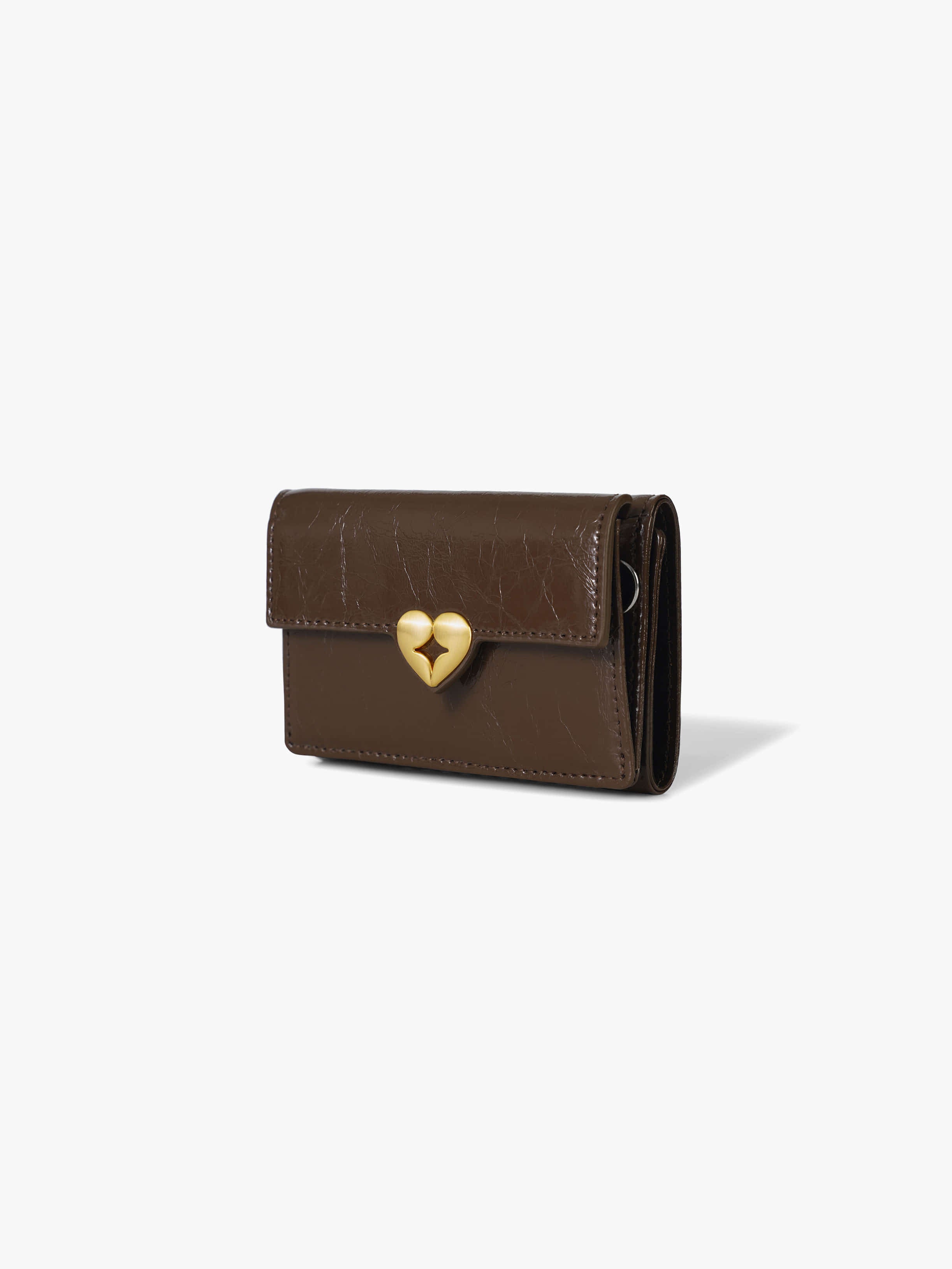HEARTY TRIPLE WALLET (MOCHA BROWN)