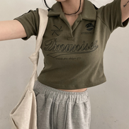KR Y2K 彷球衣 CROP TEE 4 COLORS