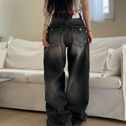 [KARINA同款] KR KARINA DENIM PANTS (2 COLORS)
