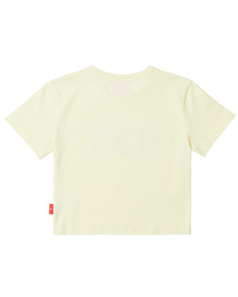 939 LOGO CROP TOP (LEMON)