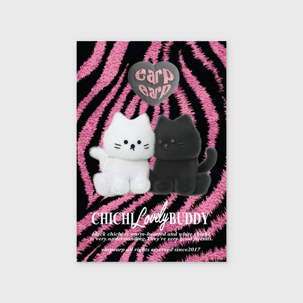 (現貨) EARP EARP - ZEBRA PATTERN CHICHI-PINK POSTCARD