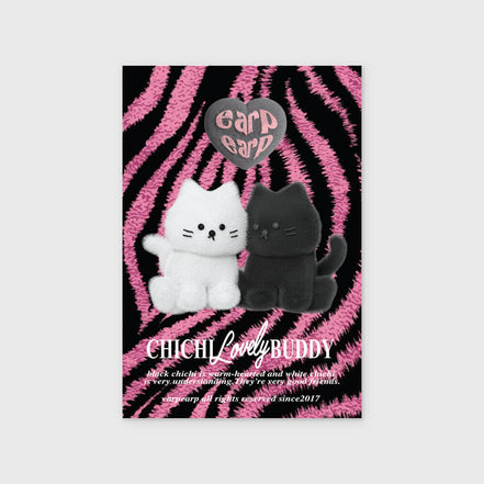 (現貨) EARP EARP - ZEBRA PATTERN CHICHI-PINK POSTCARD