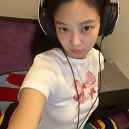 [JENNIE同款] ronron -DOUBLE RIBBON SLIM CROP T SHIRT WHITE PINK