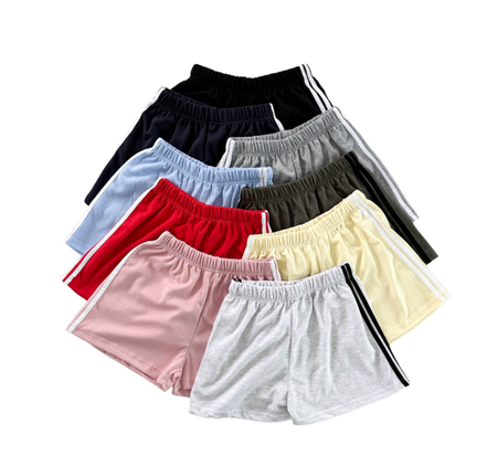 KR TWO LINED TRAINING SHORT PANTS (9 COLORS)